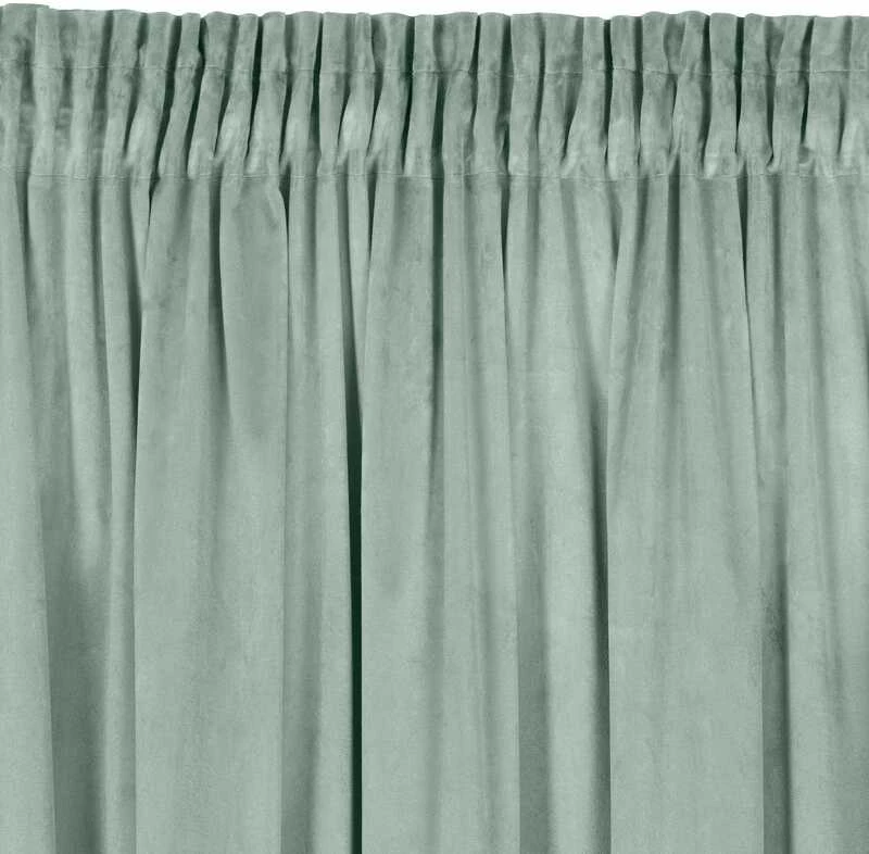 Eurofirany Užuolaidos 140x270 Rosa mint lengvas veliūras paruoštas ant juostos D91