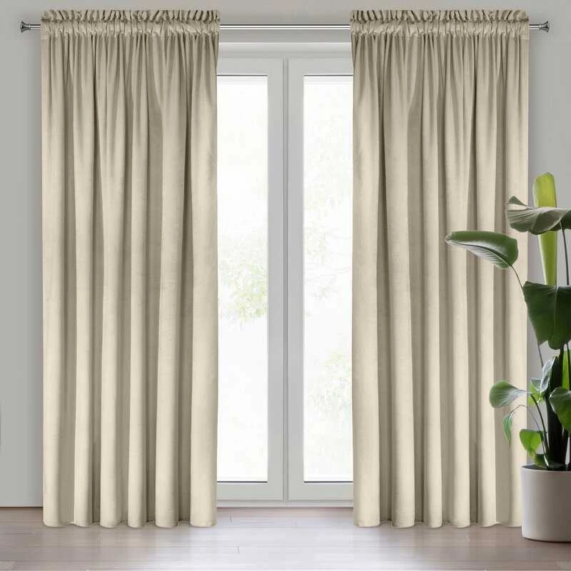 Eurofirany D91/G/ROSA/Šviesiai smėlio spalvos 140X270 T