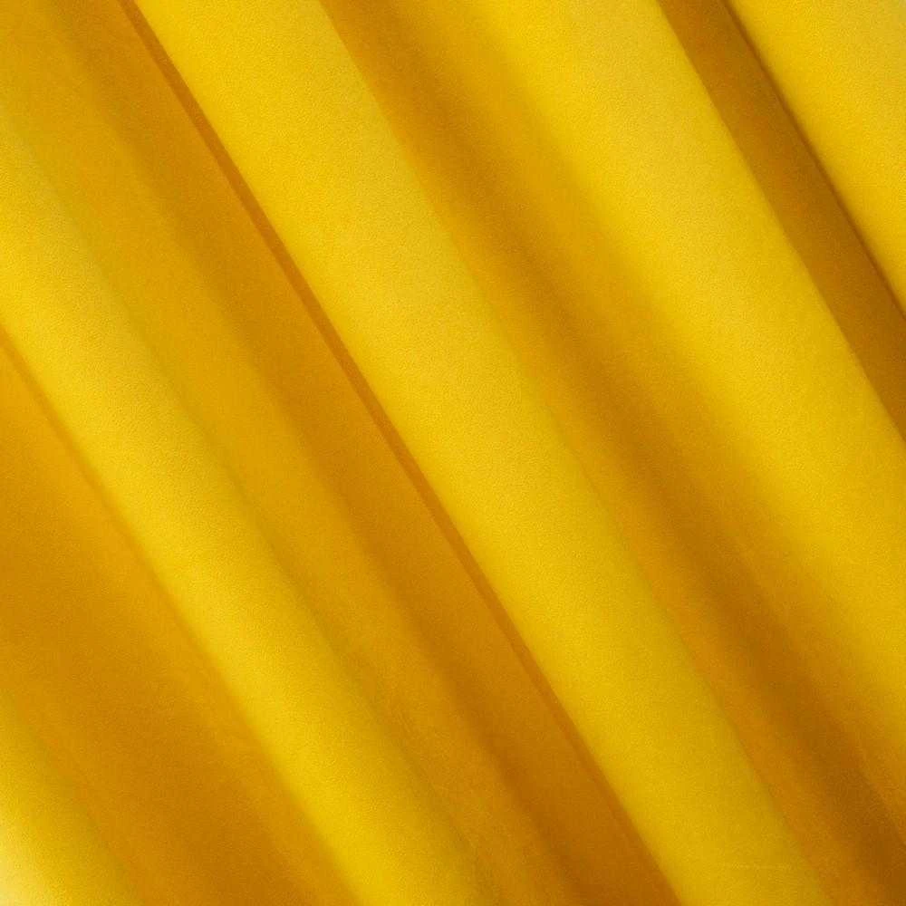 Eurofirany PIERRE CARDIN SIBEL Naktinė užuolaida iš minkšto aksomo, 260 g/m2, 140X270 cm, juosta / tunelis / kabliukai, spalva: garstyčių