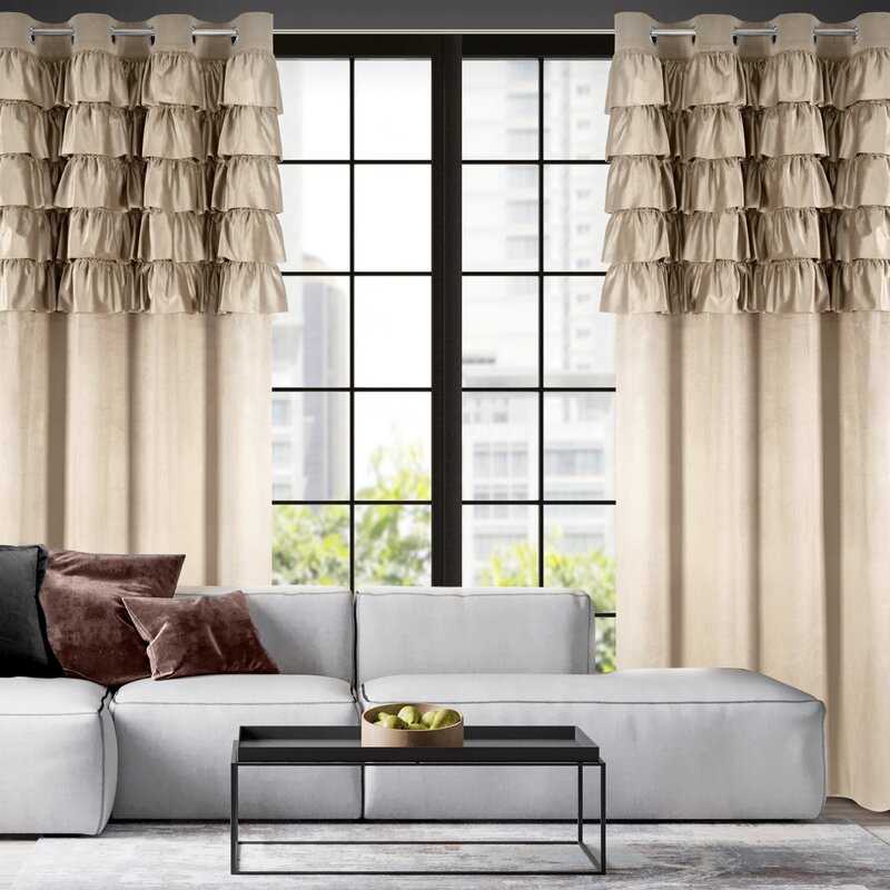 Eurofirany JUNGIKLIS ZAS/AURA/C.BEIGE 140X250