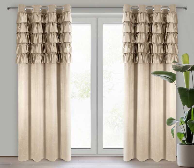 Eurofirany JUNGIKLIS ZAS/AURA/C.BEIGE 140X250