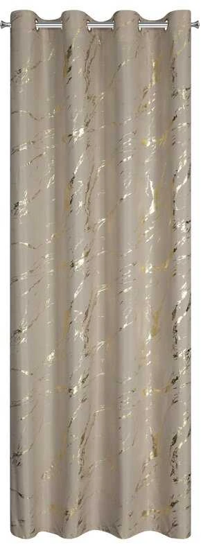 Eurofirany Euro užuolaidos ZAS/LANI/BEIGE+ZŁ 140X250 TRANSFER