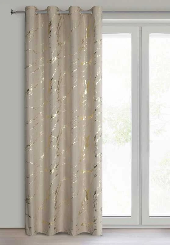 Eurofirany Euro užuolaidos ZAS/LANI/BEIGE+ZŁ 140X250 TRANSFER