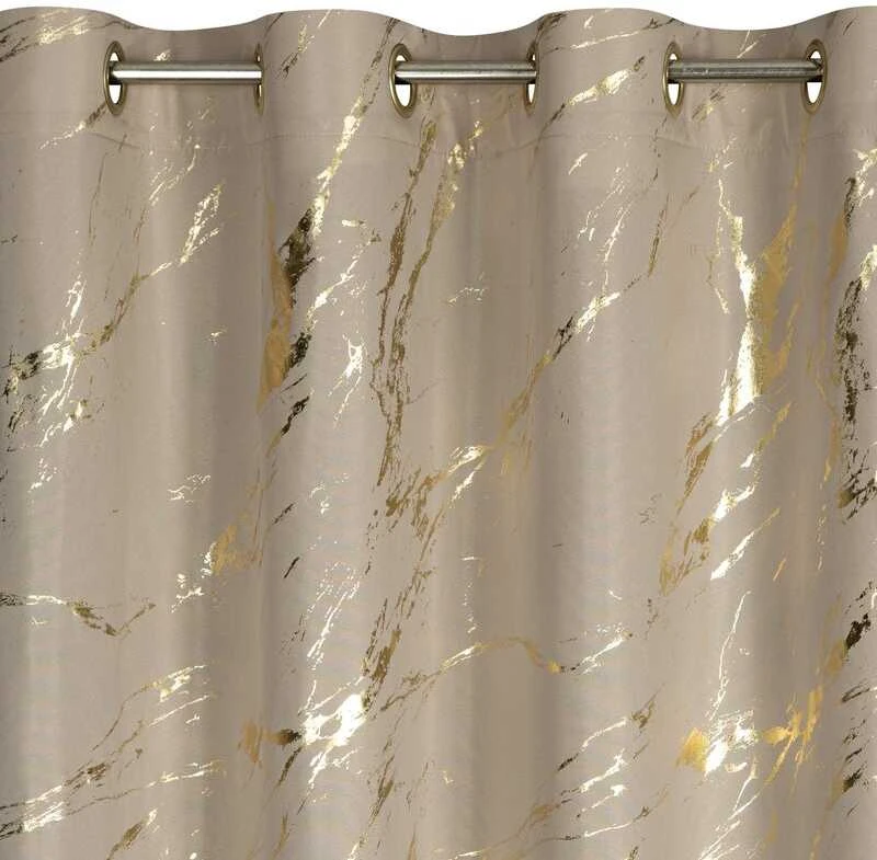 Eurofirany Euro užuolaidos ZAS/LANI/BEIGE+ZŁ 140X250 TRANSFER