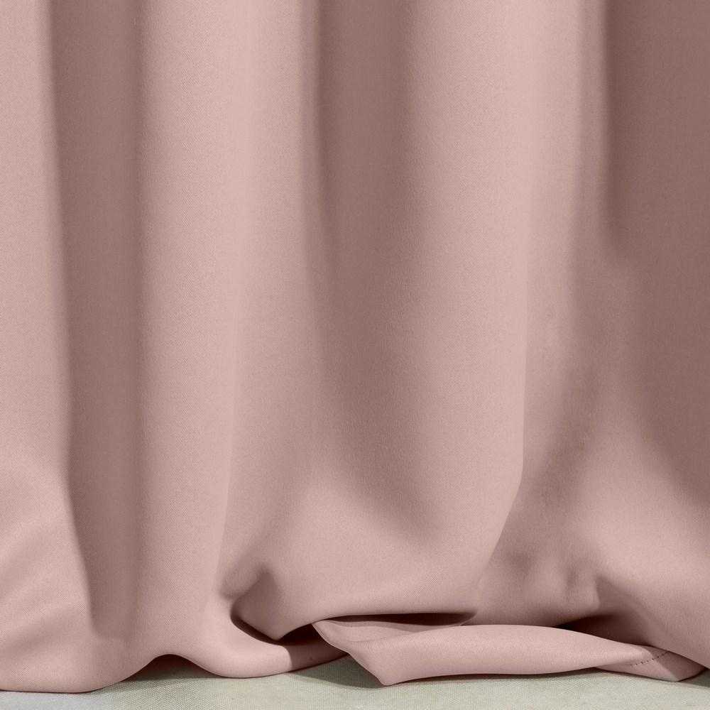 Eurofirany DESIGN 91 Naktinė užuolaida iš lygaus užtemdančio audinio PARISA, 135X270 cm, juosta / tunelis / kabliukai, spalva: pudrinė