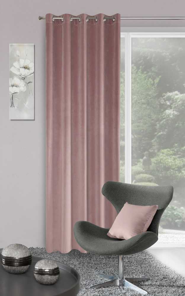 Eurofirany Užuolaidos VILLA / C. Rožinis 140X250 BY 10