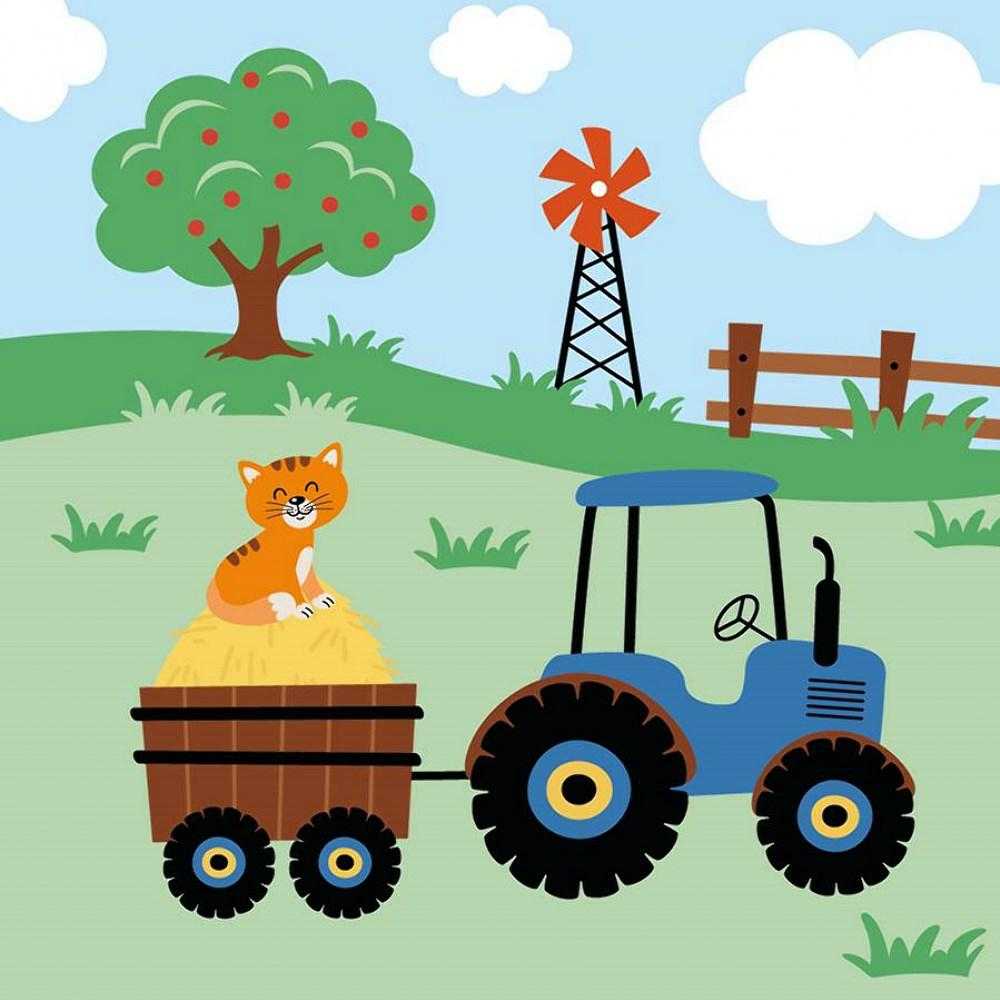 Detexpol Užvalkalas Niemowlęca bawełniana 40 x 40cm wesoła farma