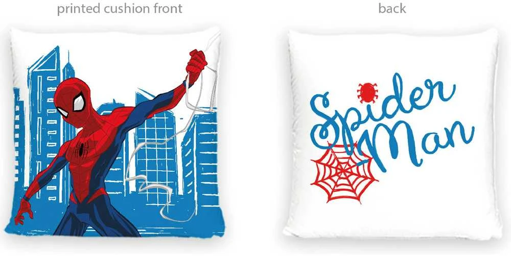 Užvalkalas dekoracyjna 40x40 Spiderman mėlyna balta welwetowa 12 Carbotex