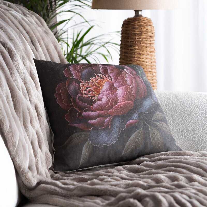 Eurofirany Eurocurtains SI/PO/LINEN/54 45X45 JUODA+ROŽINĖ