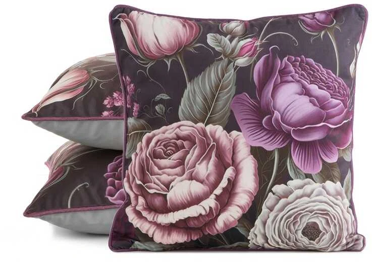 Eurofirany Euro užuolaidos SI/PO/VELVET/03 45X45 VIOLETINĖ+ŽALIA