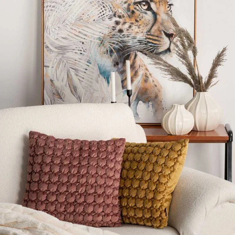 Eurofirany CHP/VELVET/193/D 45X45 DARK Rožinis