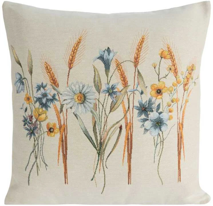 Dekoratyvinė pagalvėlė su lauko gėlių piešiniu 45x45