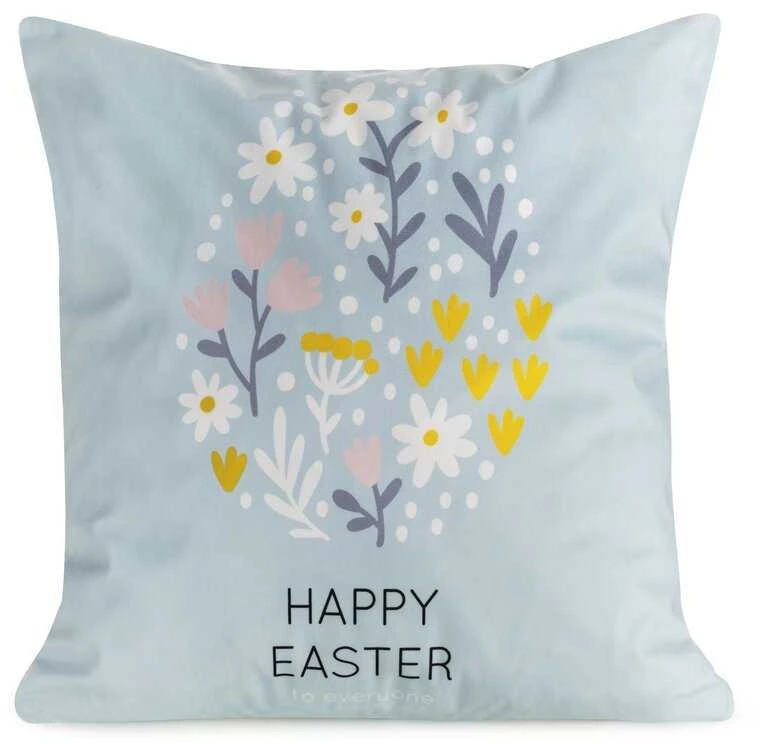 Dekoratyvinė pagalvė SPRING 45x45 su Velykų motyvu