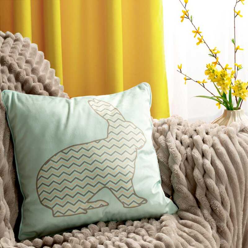 Eurofirany CHP / SPRING / MINT / 1 45X45 MINT + BEIGE VELVET