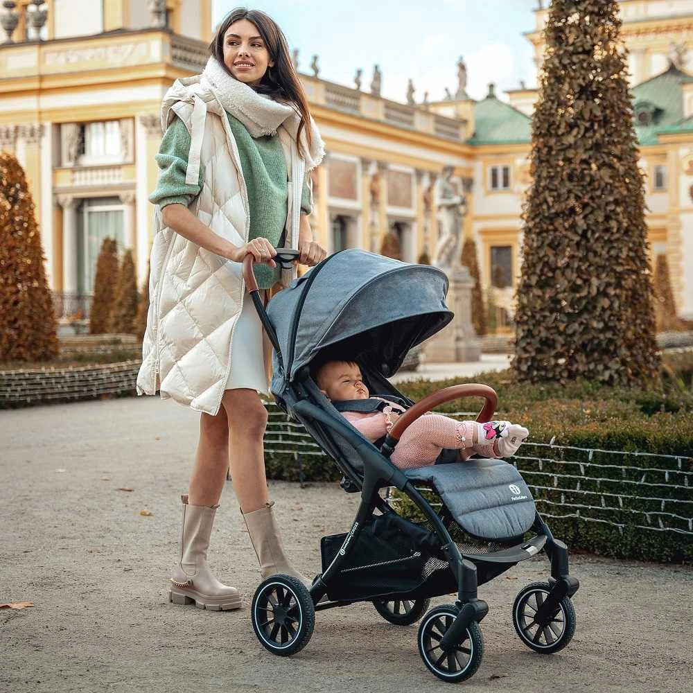Petite&Mars Petite & Mars Cross - lengvas vežimėlis | Antracito mėlyna