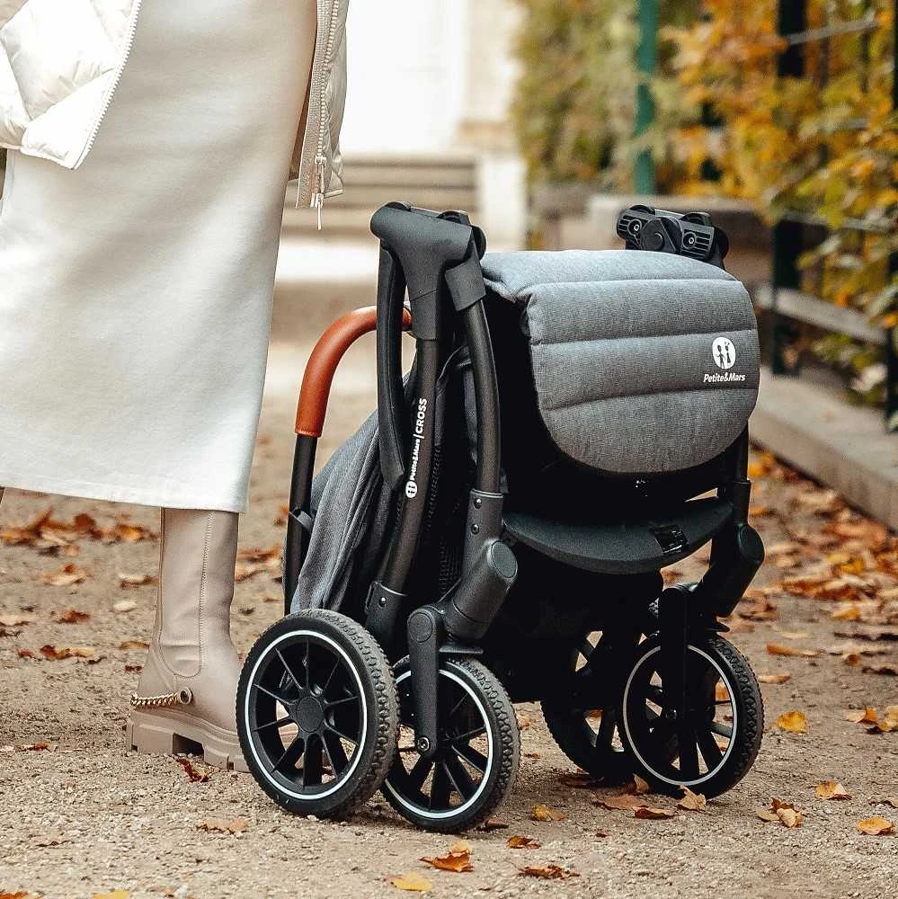 Petite&Mars Petite & Mars Cross - lengvas vežimėlis | Antracito mėlyna