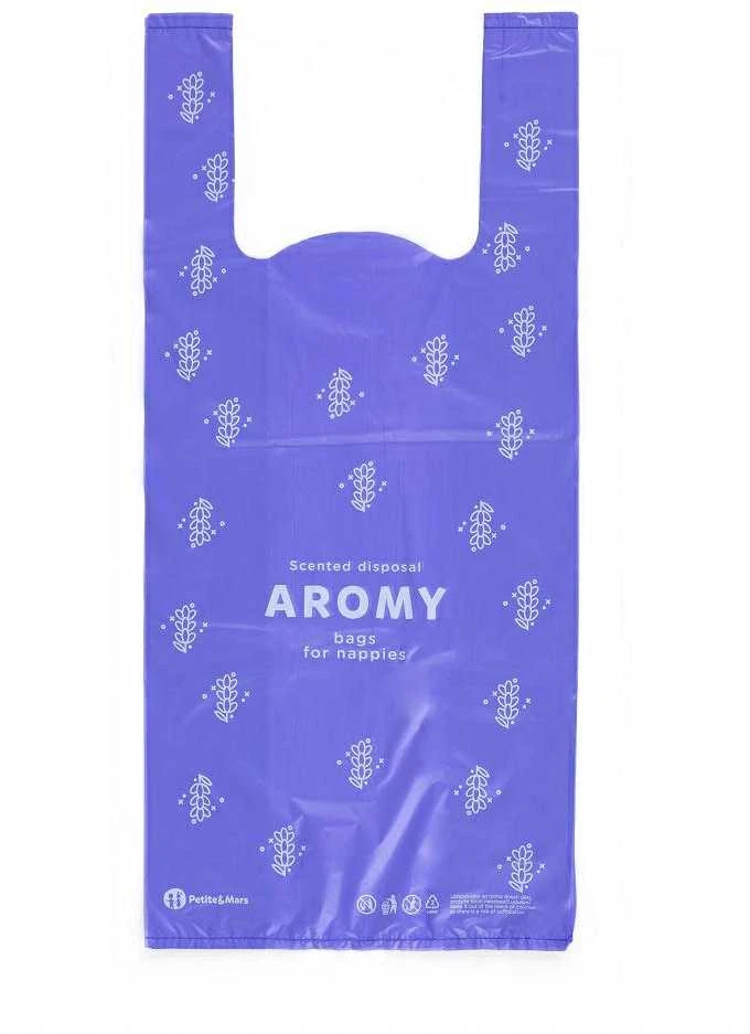Petite&Mars Aromas - maišeliai naudotoms sauskelnėms, servetėlės | 100 vnt