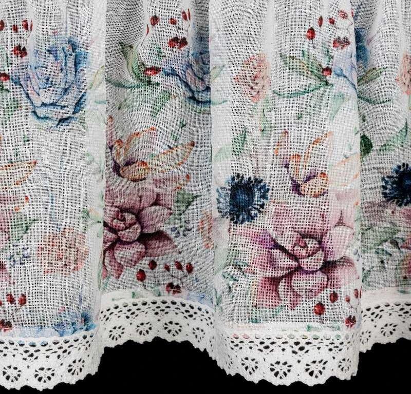Eurofirany FIR/DORA/B+RÓŻ 30X150 Dieninės užuolaidos