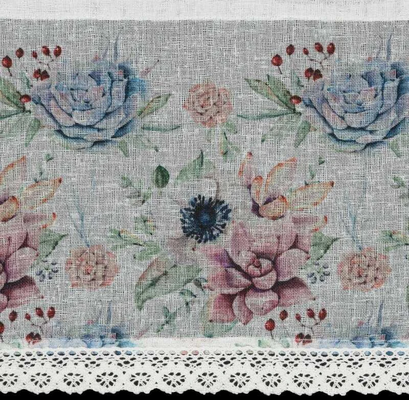 Eurofirany FIR/DORA/B+RÓŻ 30X150 Dieninės užuolaidos