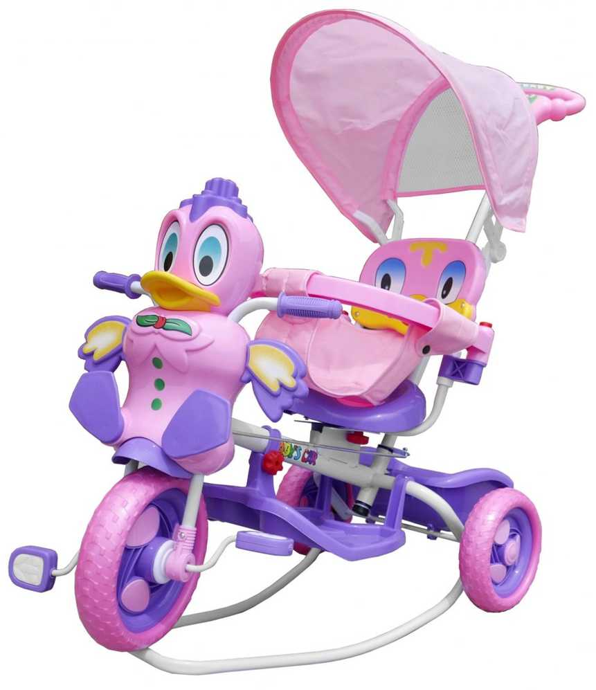 Roger Vaikiškas triratis Duck Bike violetinės spalvos