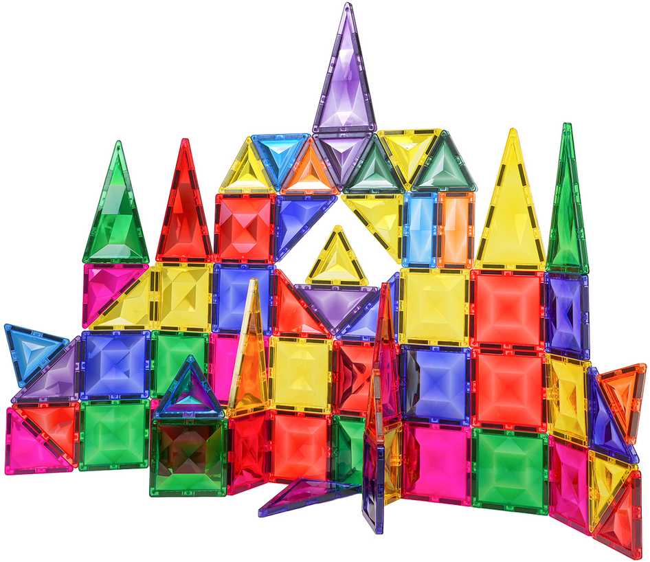 3D magnetinių blokelių rinkinys 67 vnt