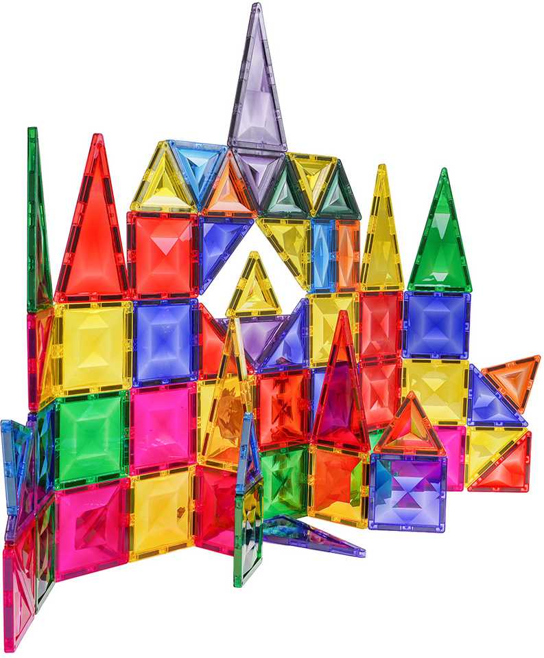3D magnetinių blokelių rinkinys 67 vnt