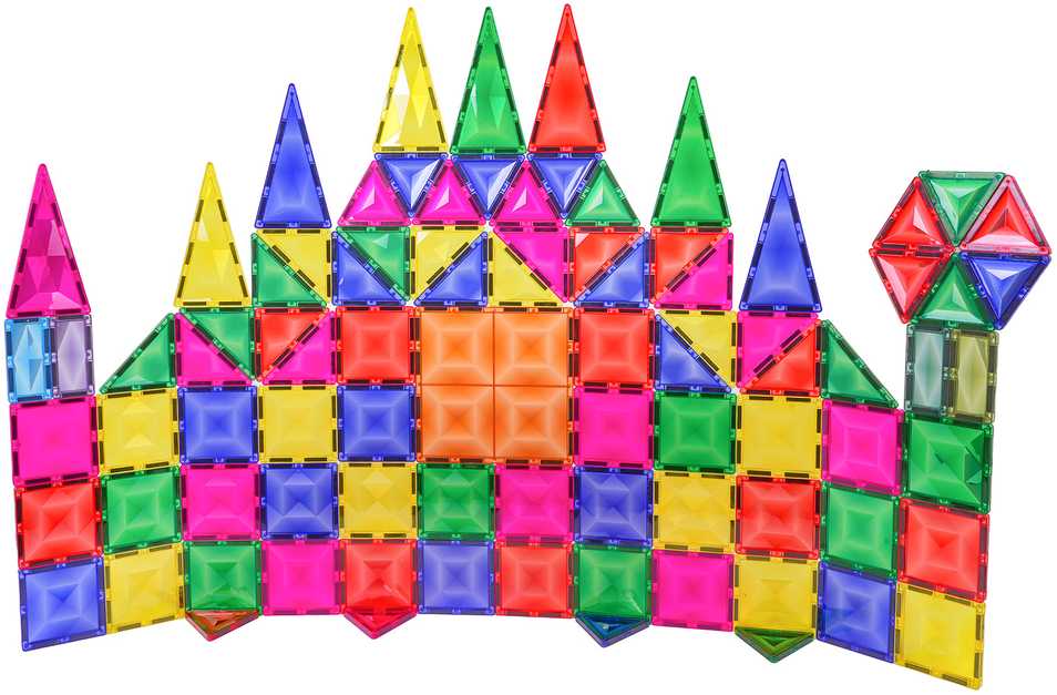 3D magnetinių blokelių rinkinys 93 vnt