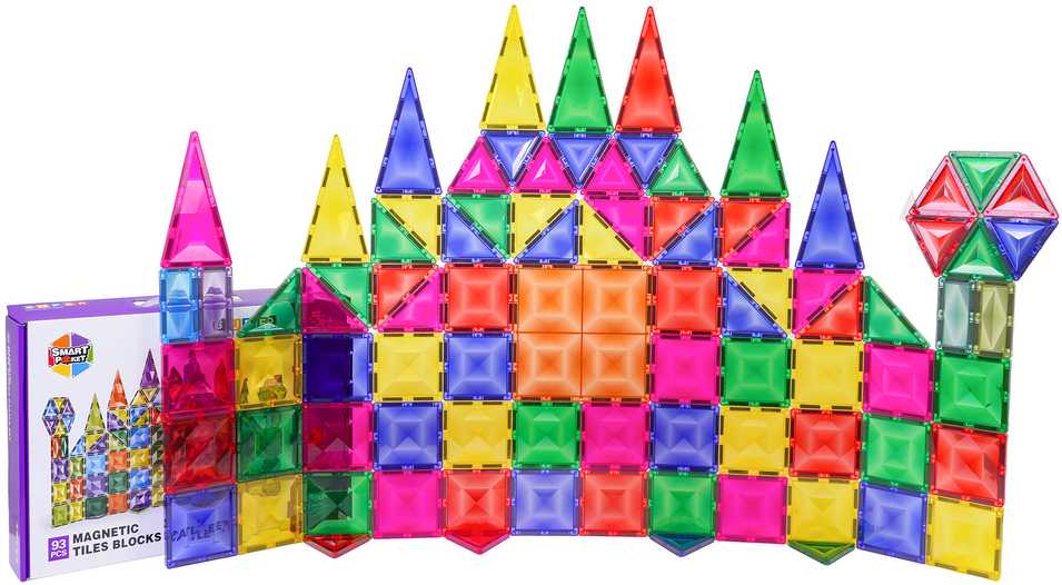 3D magnetinių blokelių rinkinys 93 vnt