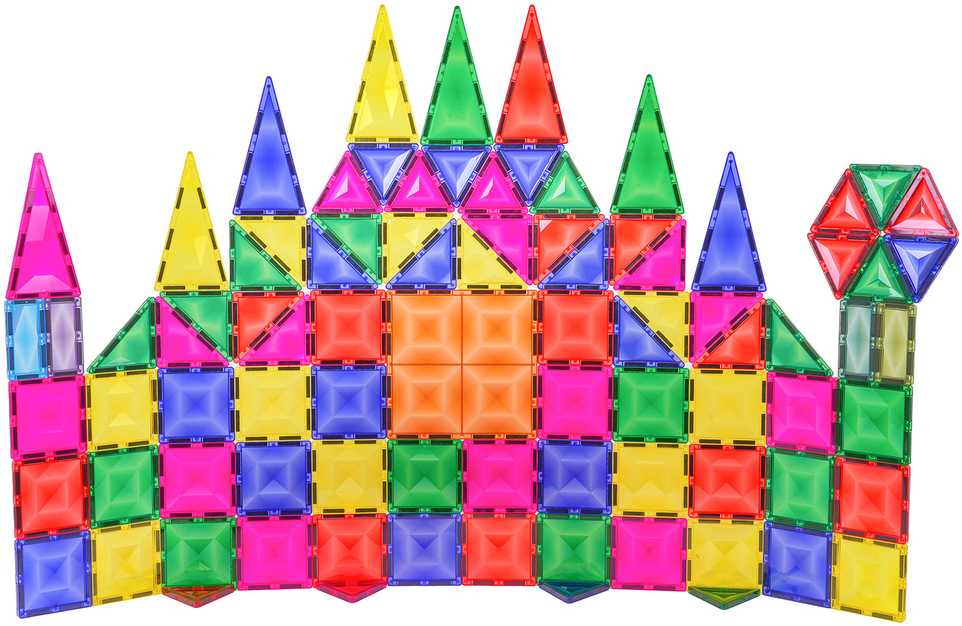 3D magnetinių blokelių rinkinys 93 vnt