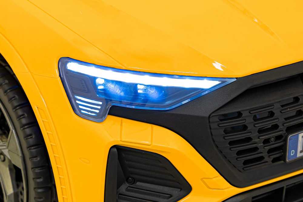 Ramiz Sp. z o.o. Ramiz Sp. su o.o. Elektromobilis Audi SQ8 geltonas 12V 2x35W