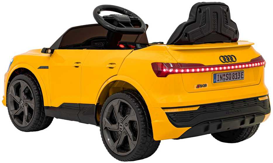 Ramiz Sp. z o.o. Ramiz Sp. su o.o. Elektromobilis Audi SQ8 geltonas 12V 2x35W