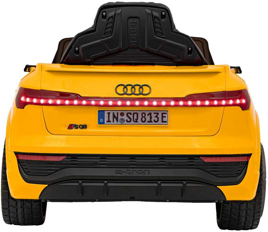 Ramiz Sp. z o.o. Ramiz Sp. su o.o. Elektromobilis Audi SQ8 geltonas 12V 2x35W