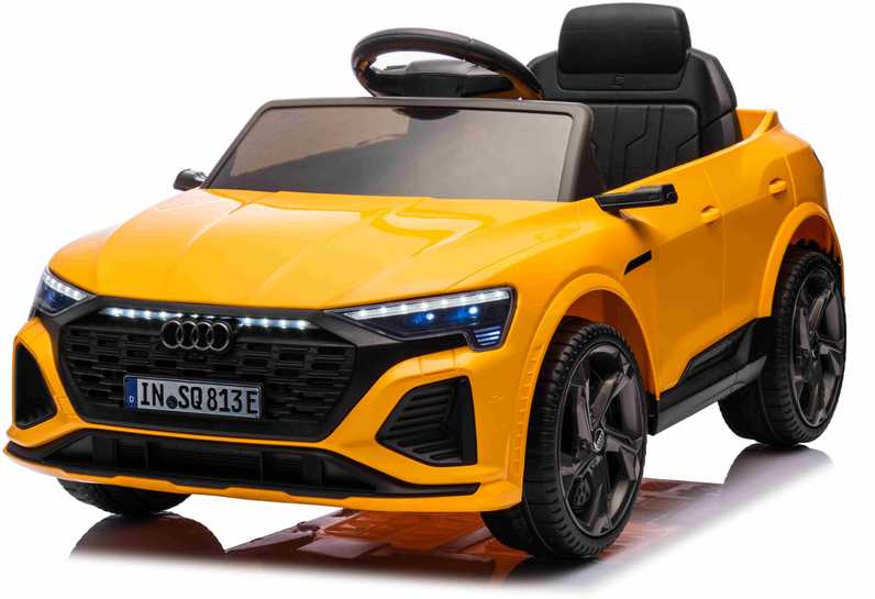 Ramiz Sp. z o.o. Ramiz Sp. su o.o. Elektromobilis Audi SQ8 geltonas 12V 2x35W