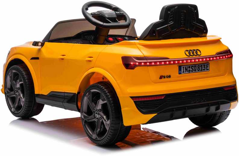 Ramiz Sp. z o.o. Ramiz Sp. su o.o. Elektromobilis Audi SQ8 geltonas 12V 2x35W