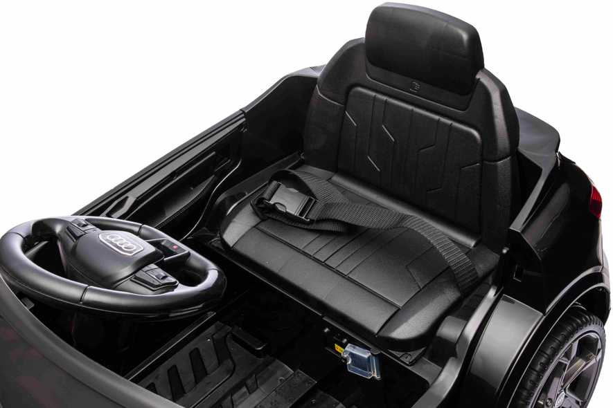 RAMIZ Elektromobilis Audi SQ8 juodas su LED žibintais
