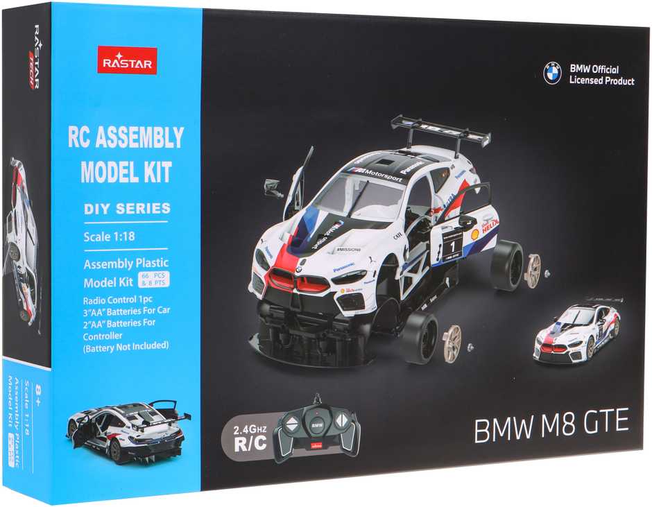 RASTAR R/C 1:18 sudedamas automodelis BMW M8 GTE, 97200
