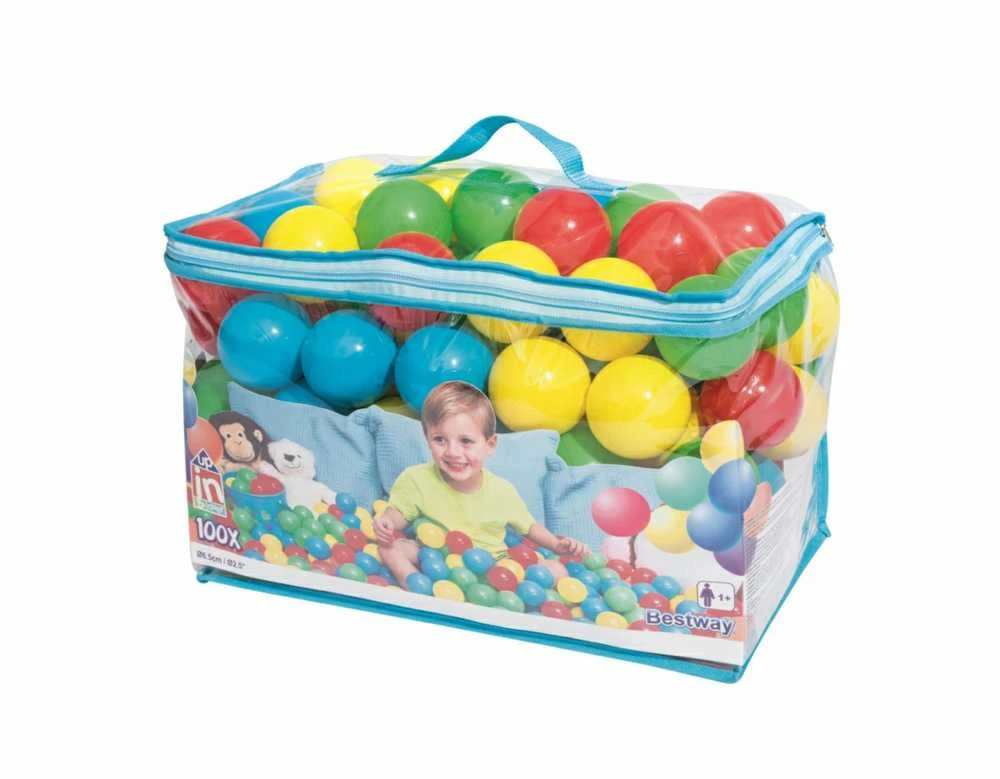 BestWay kamuoliukai 100vnt., 6,5 cm Splash & Play art. 52027