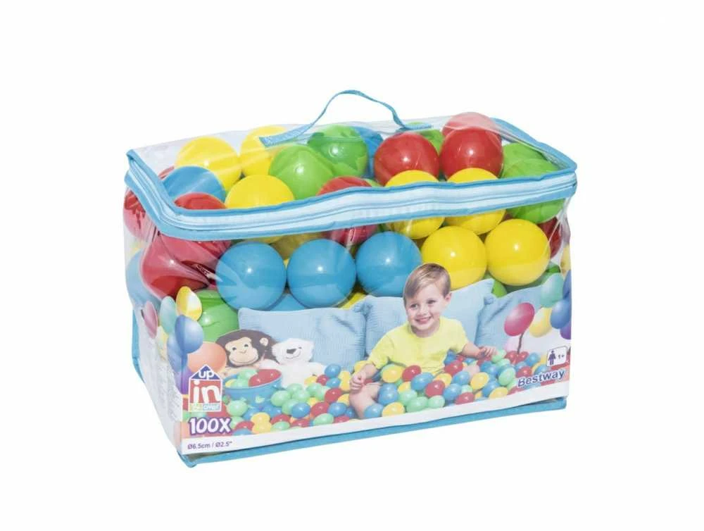 BestWay kamuoliukai 100vnt., 6,5 cm Splash & Play art. 52027