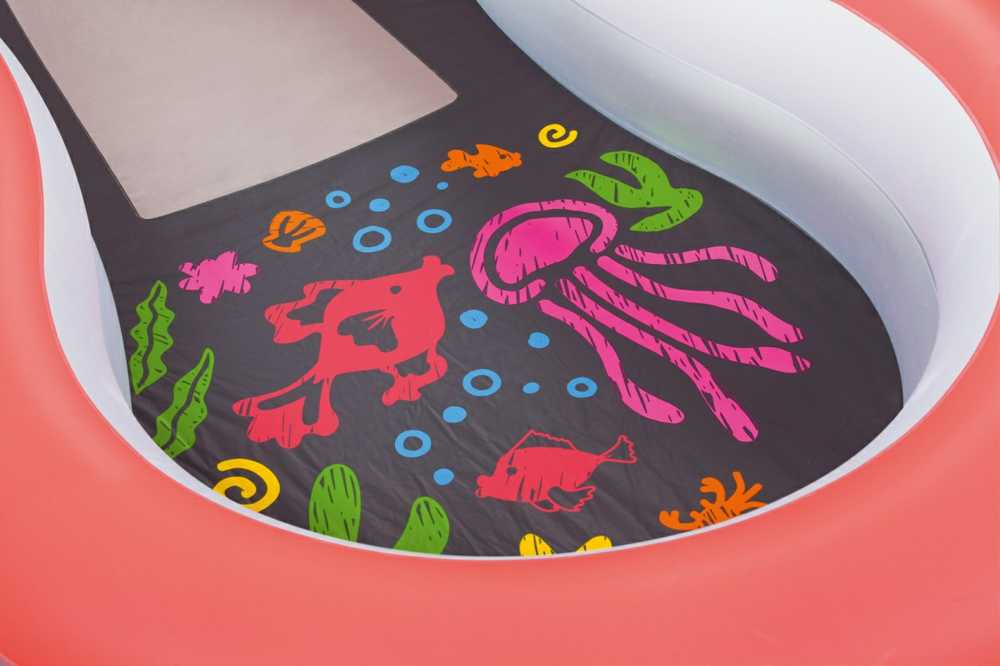 Vaikų pripučiamas baseinas Doodle Glow 280 x 157 cm Bestway