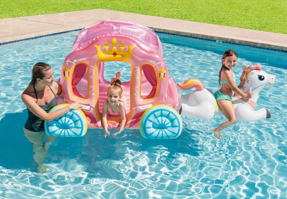 Intex Princess Carriage Pripučiamas 56514NP Rožinė