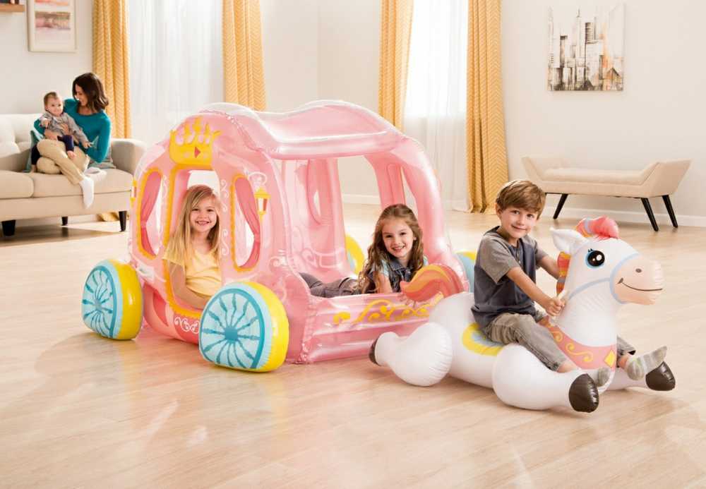 Intex Princess Carriage Pripučiamas 56514NP Rožinė