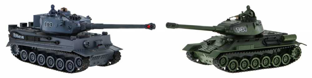 DWM Nuotolinio valdymo tankas Tiger Vs T-34 1:28