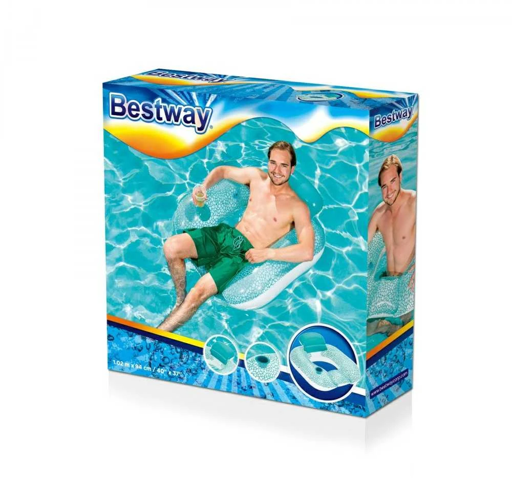 Bestway plaukimo sėdynė su atlošu 102x94 43097
