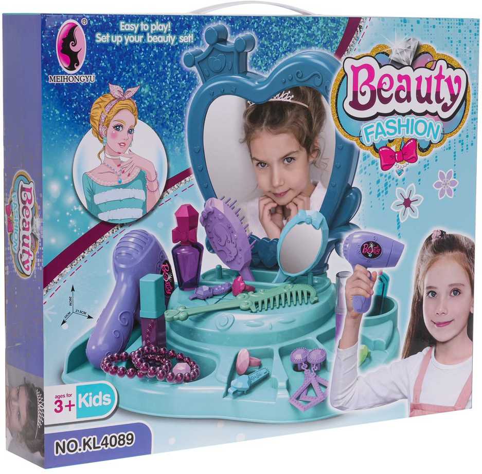 Roger Mėlyna Beauty Fashion tualetinis staliukas Mėlyna + Priedai