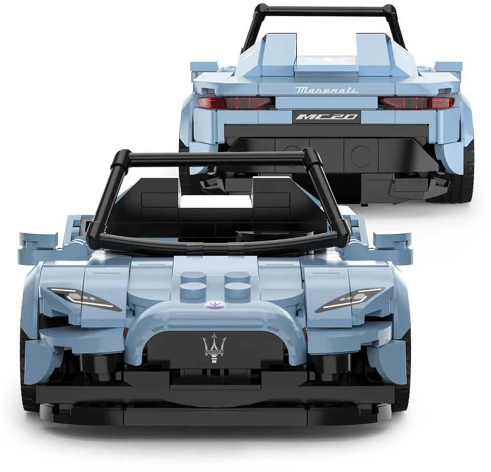 Mėlyna Konstruktorius Maserati MC20 Mėlyna automobilis RASTAR 1:30