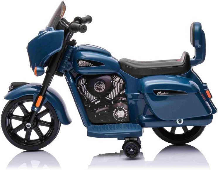 Blue Mėlyna Elektrinis motociklas Chopper INDIAN, Mėlyna