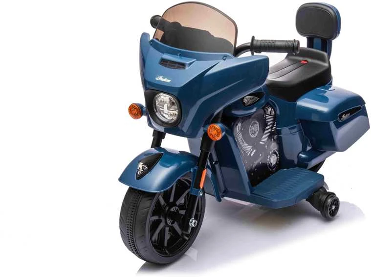 Blue Mėlyna Elektrinis motociklas Chopper INDIAN, Mėlyna