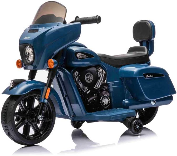 Blue Mėlyna Elektrinis motociklas Chopper INDIAN, Mėlyna