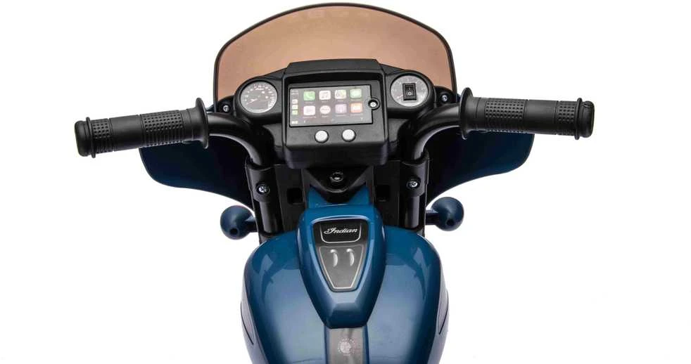 Blue Mėlyna Elektrinis motociklas Chopper INDIAN, Mėlyna