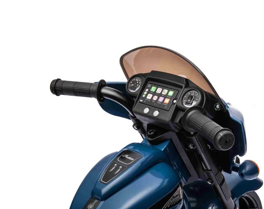 Blue Mėlyna Elektrinis motociklas Chopper INDIAN, Mėlyna